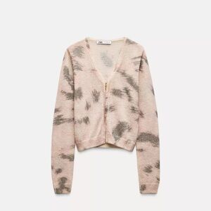 NWOT Zara Women's Cream and Gray Sweater & Tank Top Set